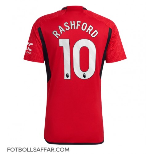 Manchester United Marcus Rashford #10 Hemmatröja 2023-24 Kortärmad